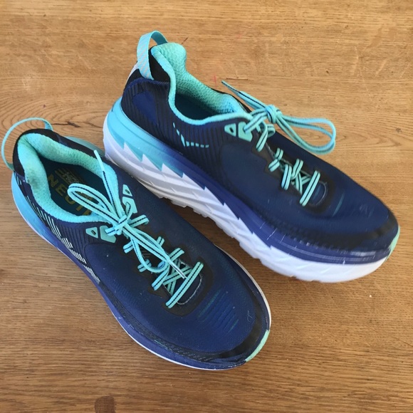 Hoka One One Bondi 5 Blue Running Sneakers 8.5 - Picture 2 of 9